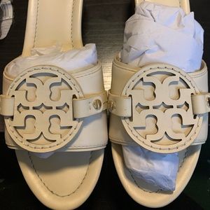 Tory Burch Madalena 70MM Wedge Slide Vegan Leather